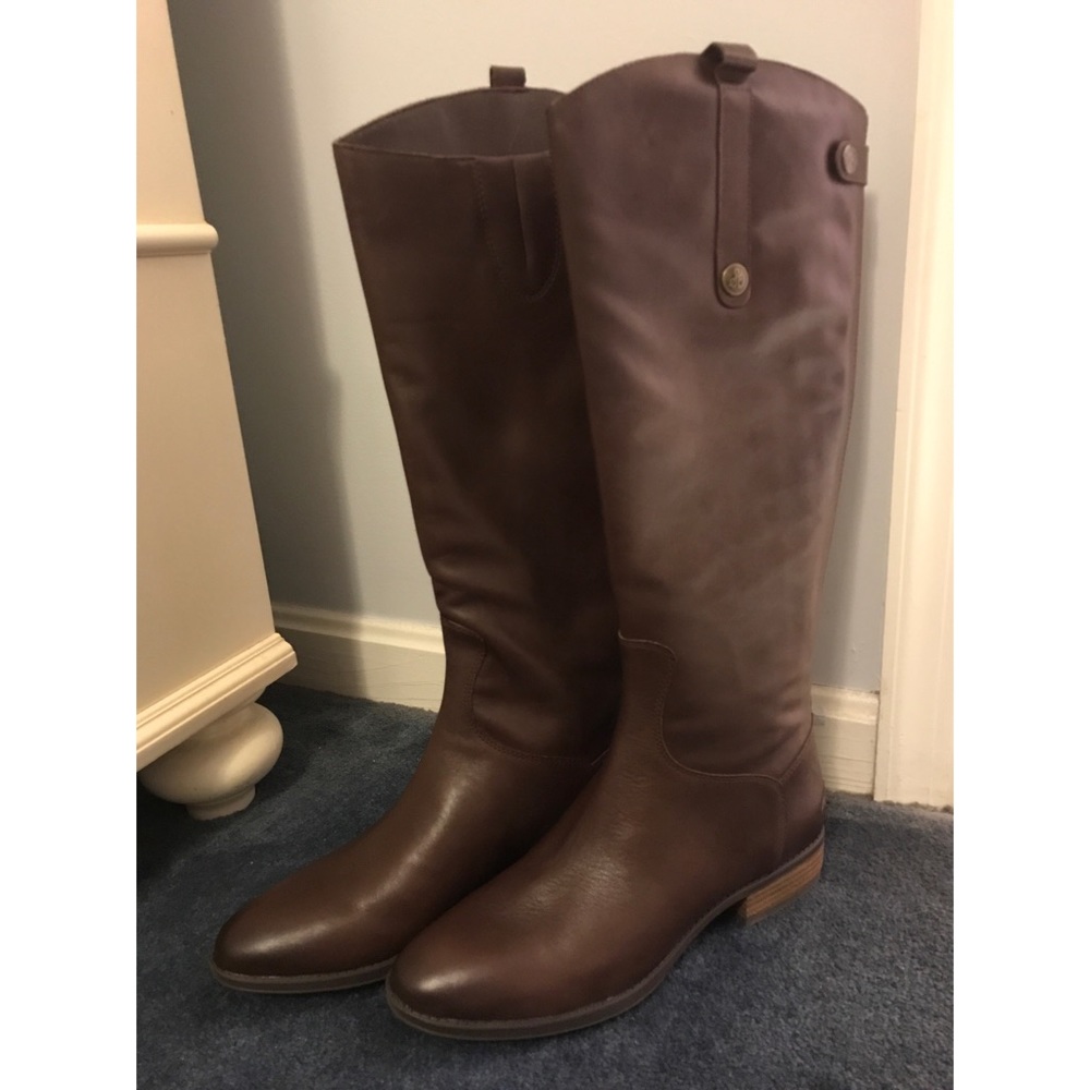 BRAND NEW Sam Edelman dark brown tall boots